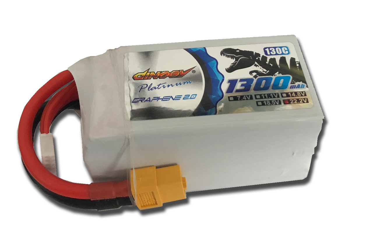 

Аккумулятор Dinogy PLATINUM G2.0 Li-Pol 1300mAh 22.2V 6S 130C XT60