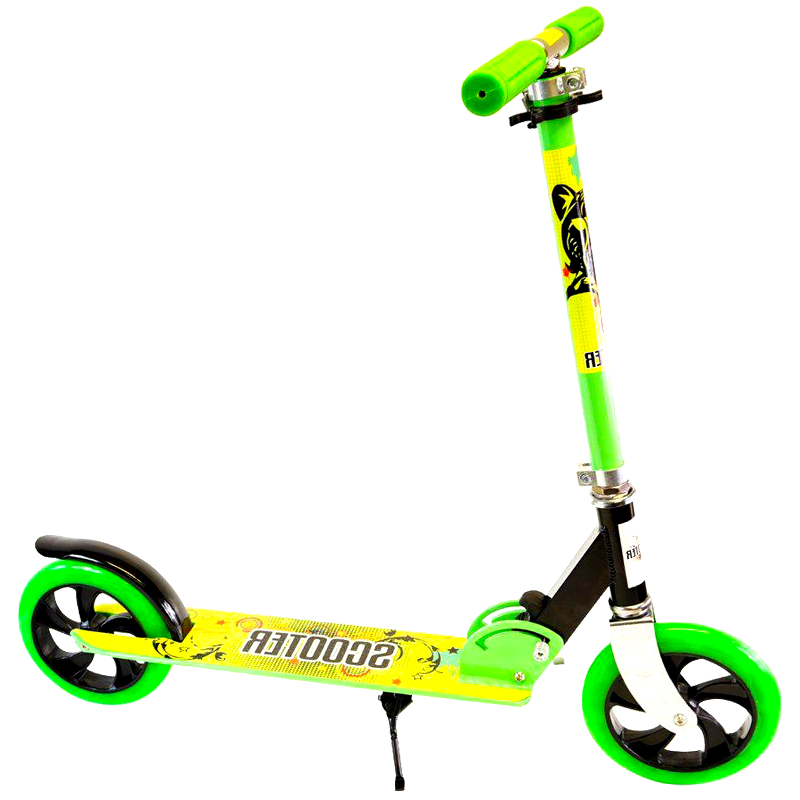 

Двухколесный складной алюминиевый самокат Scale Sports Scooter 460 зеленый (SS7427)
