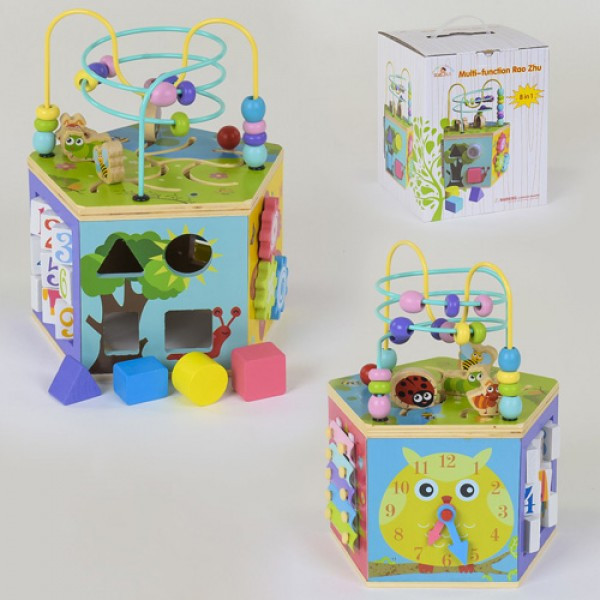 

Детская деревянная игрушка Логический Куб 8 в 1 Fun Toys 2147/39184