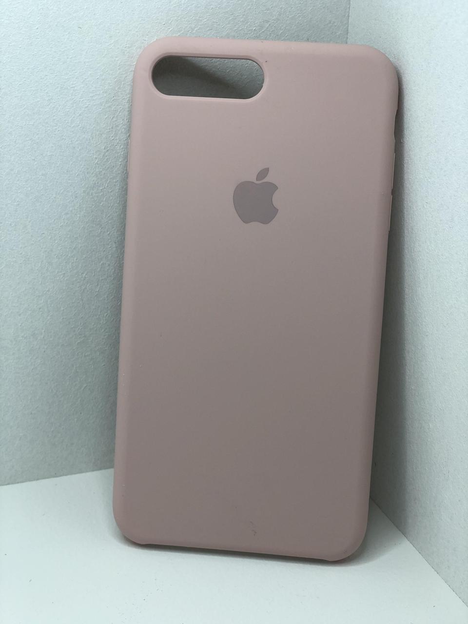 

Чехол Silicon case на Iphone 7 Plus(Розовый/Pink Sand) Пудра с подкладкой внутри