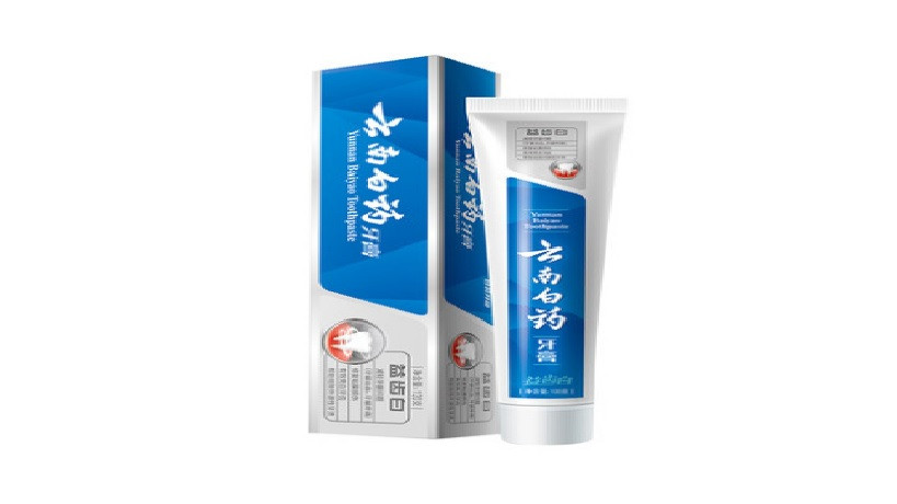 

Зубна паста для відбілювання чутливих зубів Yunnan Baiyao Toothpaste з потрійним ефектом, 120гр