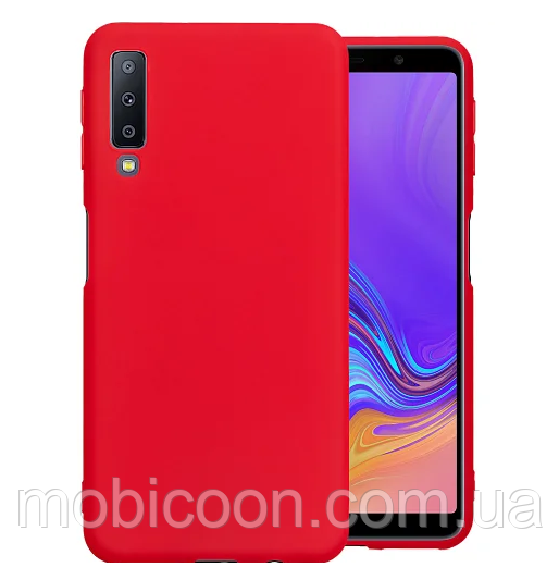 

Чехол силиконовый для Samsung Galaxy A7 2018 (A750) красный