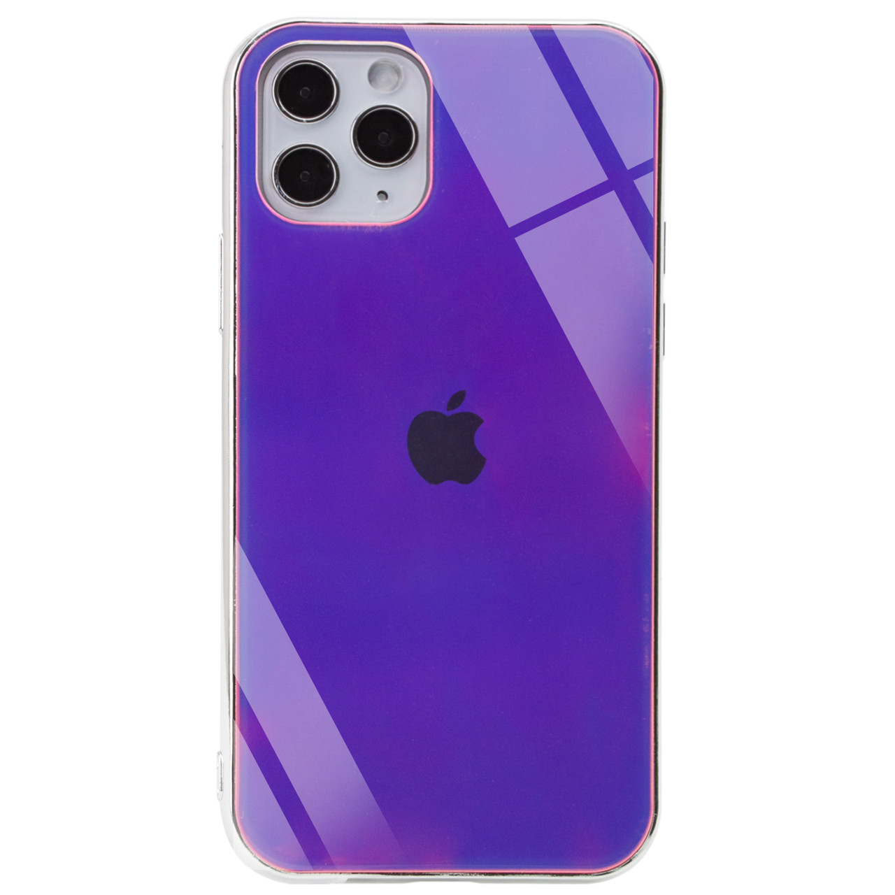 

TPU+Glass чехол Gradient Rainbow с лого для Apple iPhone 11 Pro (5.8") Фиолетовый