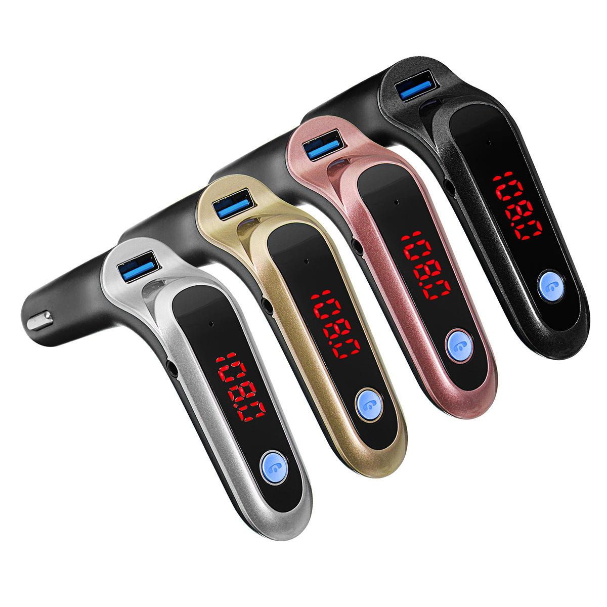 

FM модулятор для авто Car S7 (4 в 1) Bluetooth + USB + microSD, трансмиттер для авто, автомобильный плеер