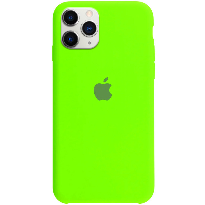 

Чехол Silicone Case (AA) для Apple iPhone 11 Pro Max (6.5") Салатовый / Neon Green, Черный