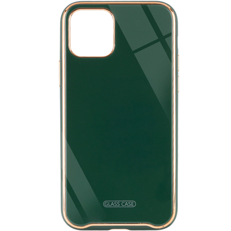 

TPU+Glass чехол Venezia для Apple iPhone 11 Pro (5.8"), Зеленый / dark green