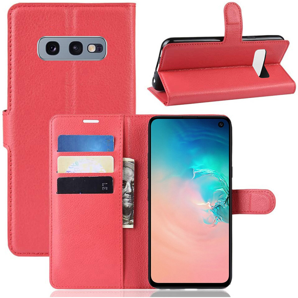 

Чехол-книжка Litchie Wallet для Samsung G970 Galaxy S10e Red, Красный
