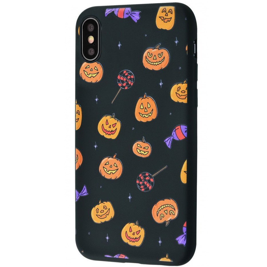 

TPU чехол WAVE Fancy для Apple iPhone X / XS (5.8") Smiling pumpkins / Black