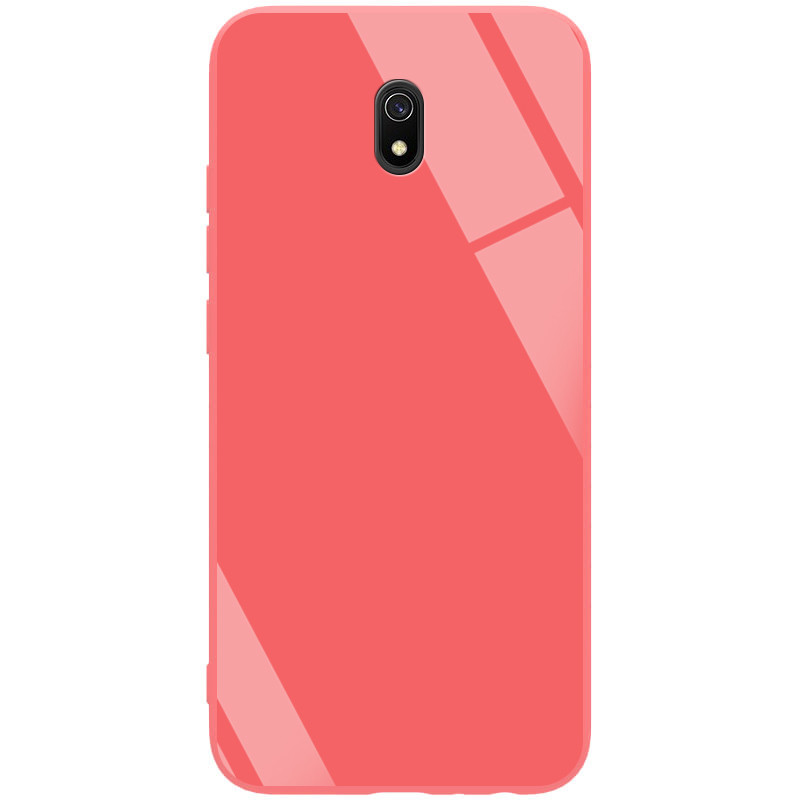 

TPU+Glass чехол GLOSSY для Xiaomi Redmi 8a Красный / Red orchid