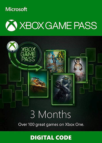 Xbox Game Pass - 3 месяца (Xbox One) подписка для всех регионов и стран,  цена 799 грн., купить в Ужгороде — Prom.ua (ID#1124440595)