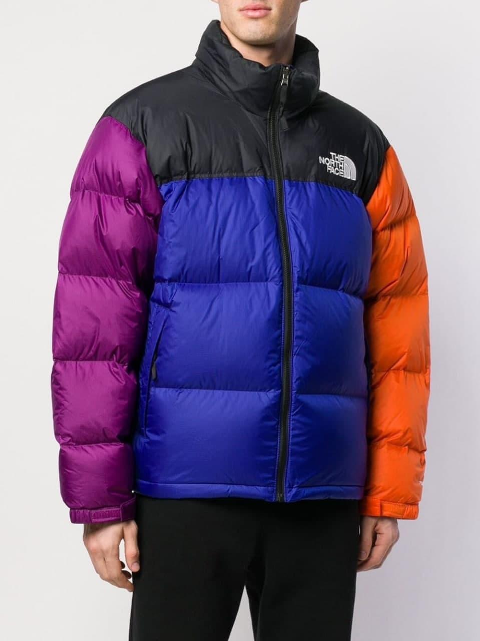 

Куртка пуховик зимняя мужская теплая цветная TNF Multicolor натуральный теплый брендовый спортивный XL