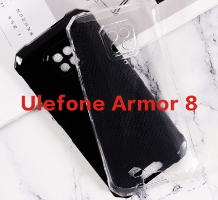 

Силиконовый чехол Ulefone Armor 8 (черный), Прозрачный