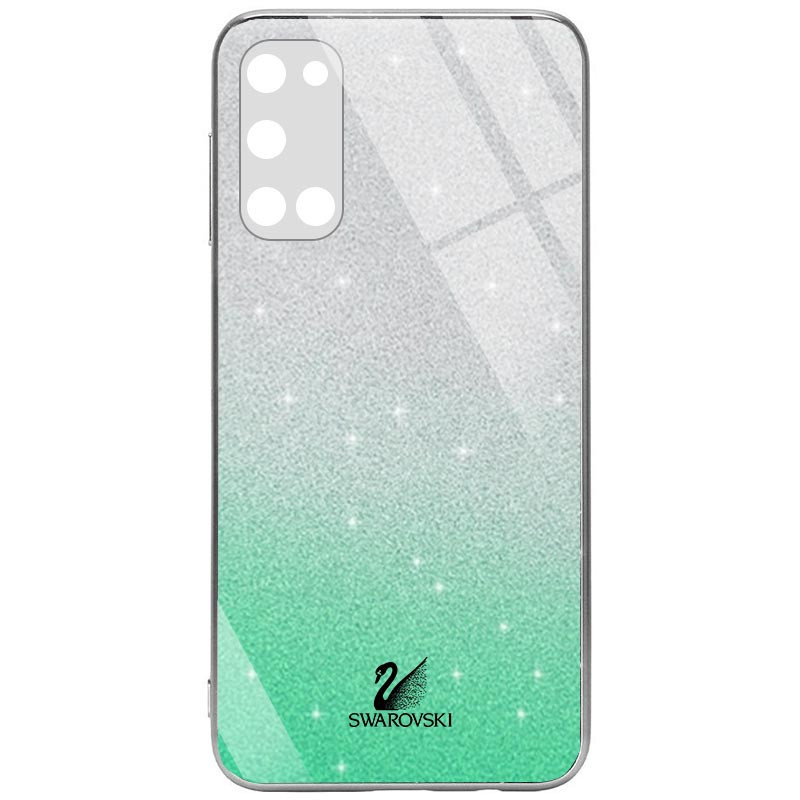 

TPU+Glass чехол Swarovski Full Camera для Samsung Galaxy S20 FE, Бирюзовый