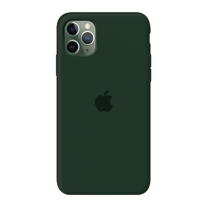 

Силиконовый чехол c закрытым низом Apple Silicone Case Forest Green для iPhone 11 pro