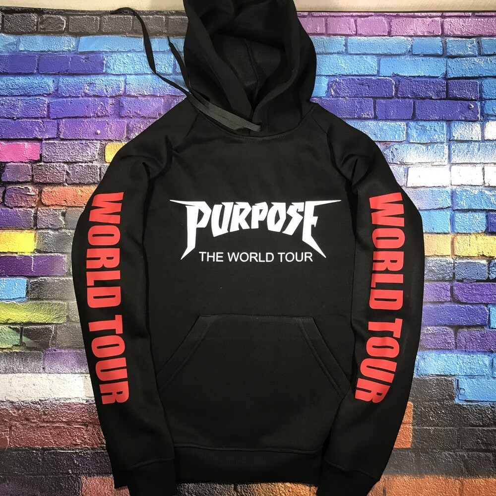 

Толстовка Purpose The World Tour Hoodie | худи пурпус | кенгурушка стафф, Разные цвета