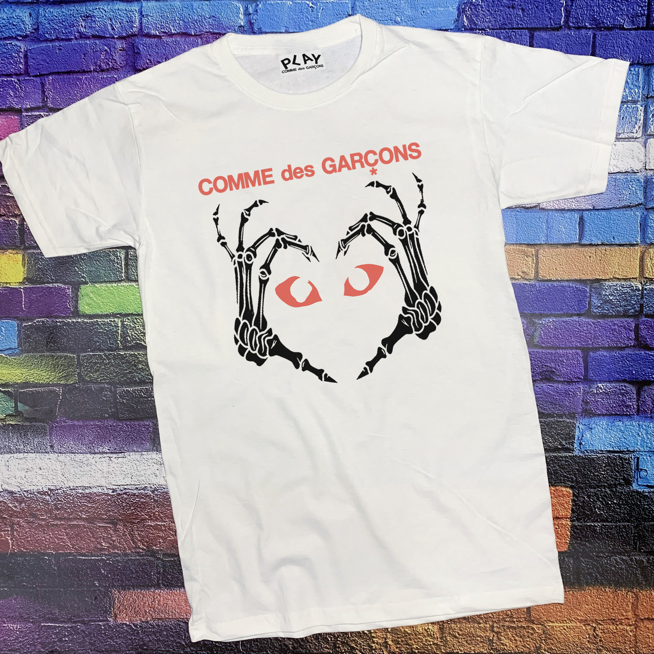 

Футболка белая COMME DES GARCONS Play eyes