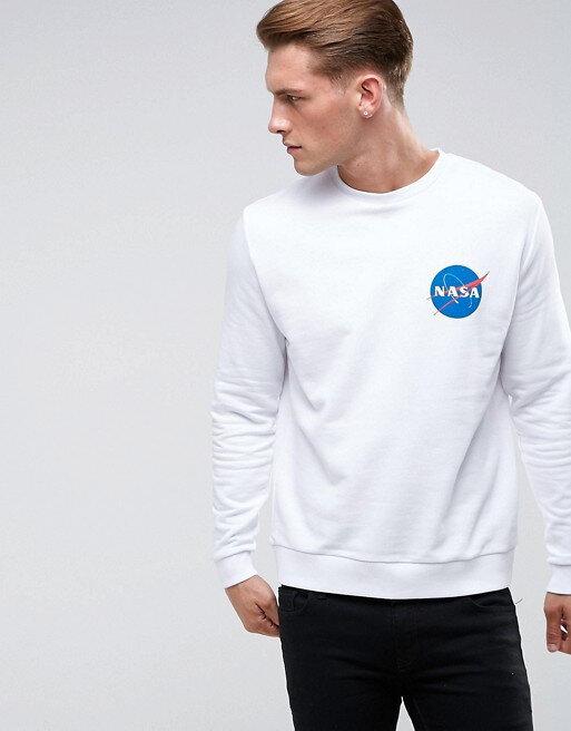 

Свитшот белый NASA back logo • кофта наса, Разные цвета