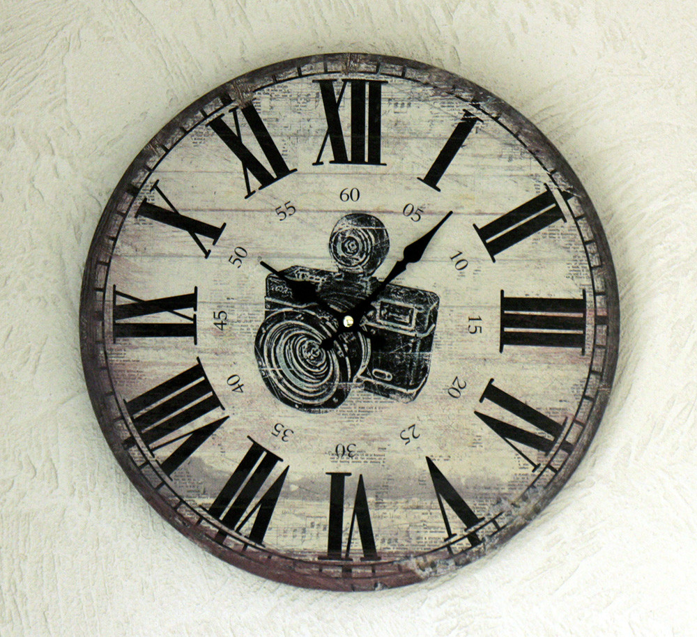 Настінні годинники аналогові МДФ d34см Гранд Презент 1021692