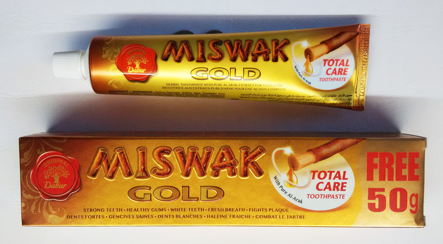 

Зубная паста мисвак miswak ГОЛД GOLD 120 грамм + 50 грамм = 170 грамм (большая упаковка) АКЦИЯ! Египет