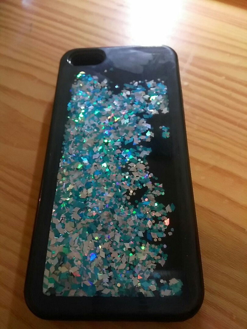 

Жидкий чехол на IPhone 5 5s SE Pink/ blue