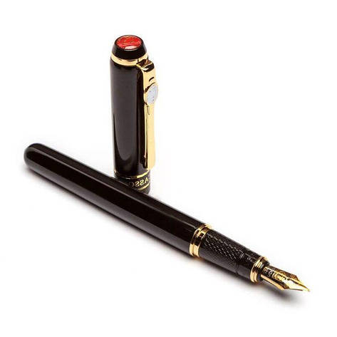Перьевая ручка PICASSO FS-998-F 138 мм черная, фото 2