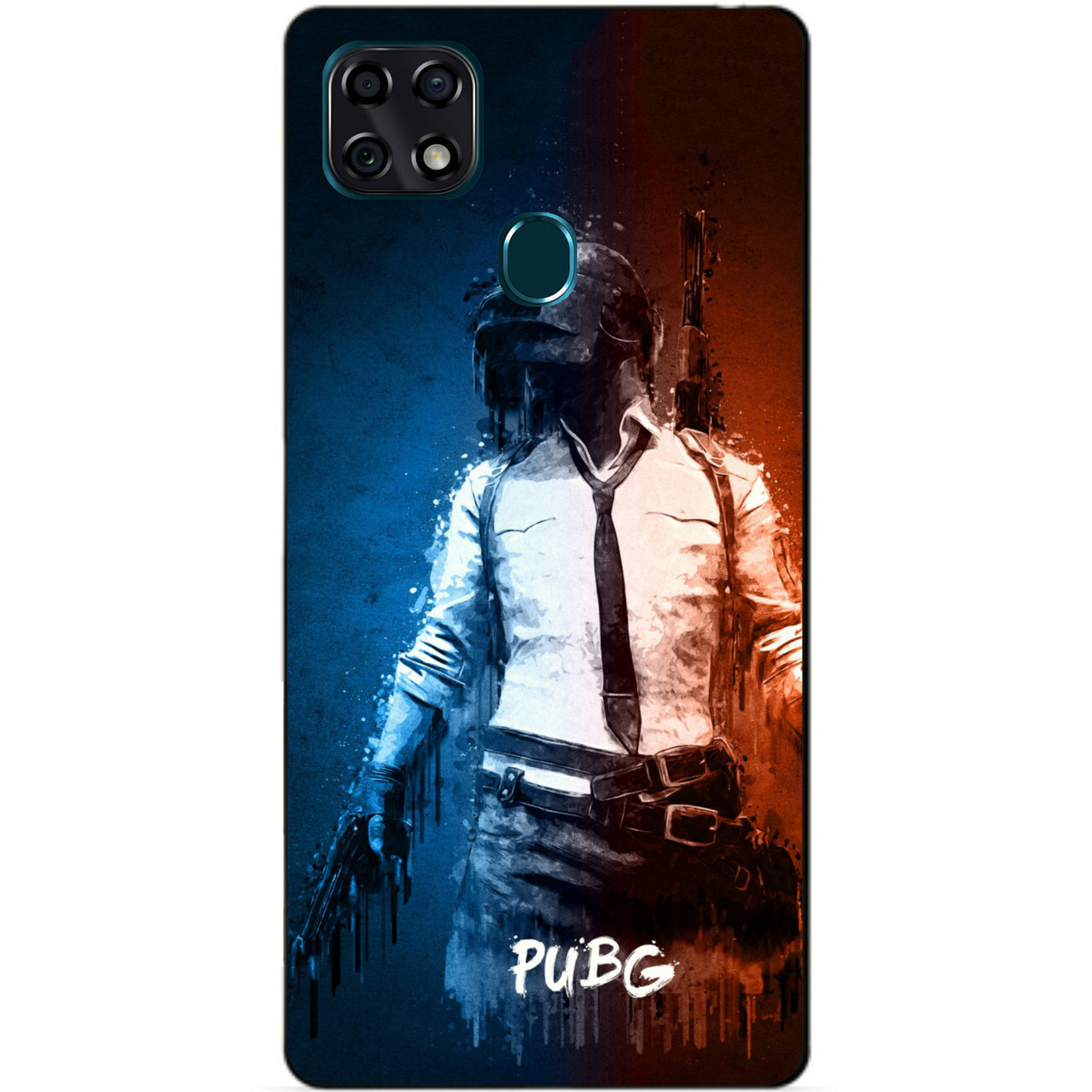 

Силиконовый чехол бампер для ZTE Blade 20 с рисунком PUBG, Разные цвета