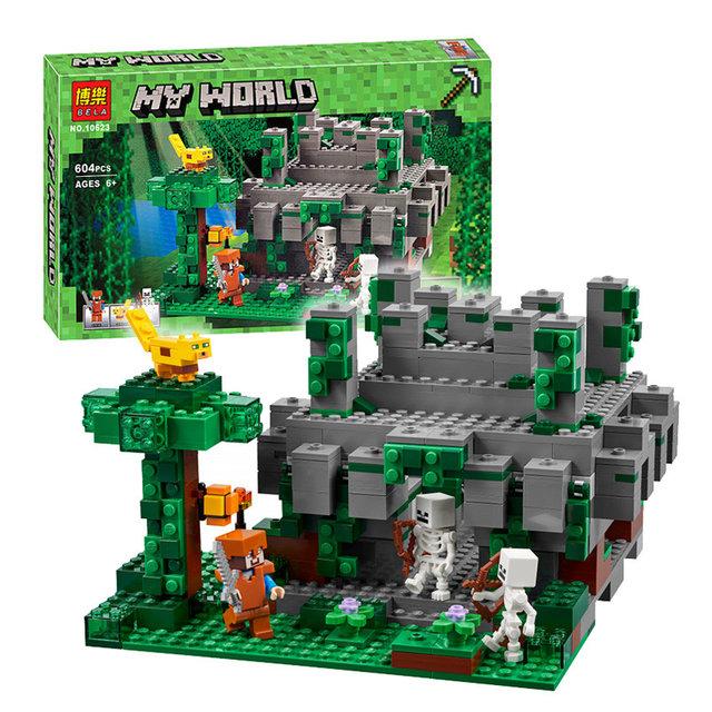 

Конструктор для мальчиков "Храм в джунглях" Bela Minecraft. 604 детали. Аналог LEGO. Яркие цвета. арт. 10623, Разные цвета