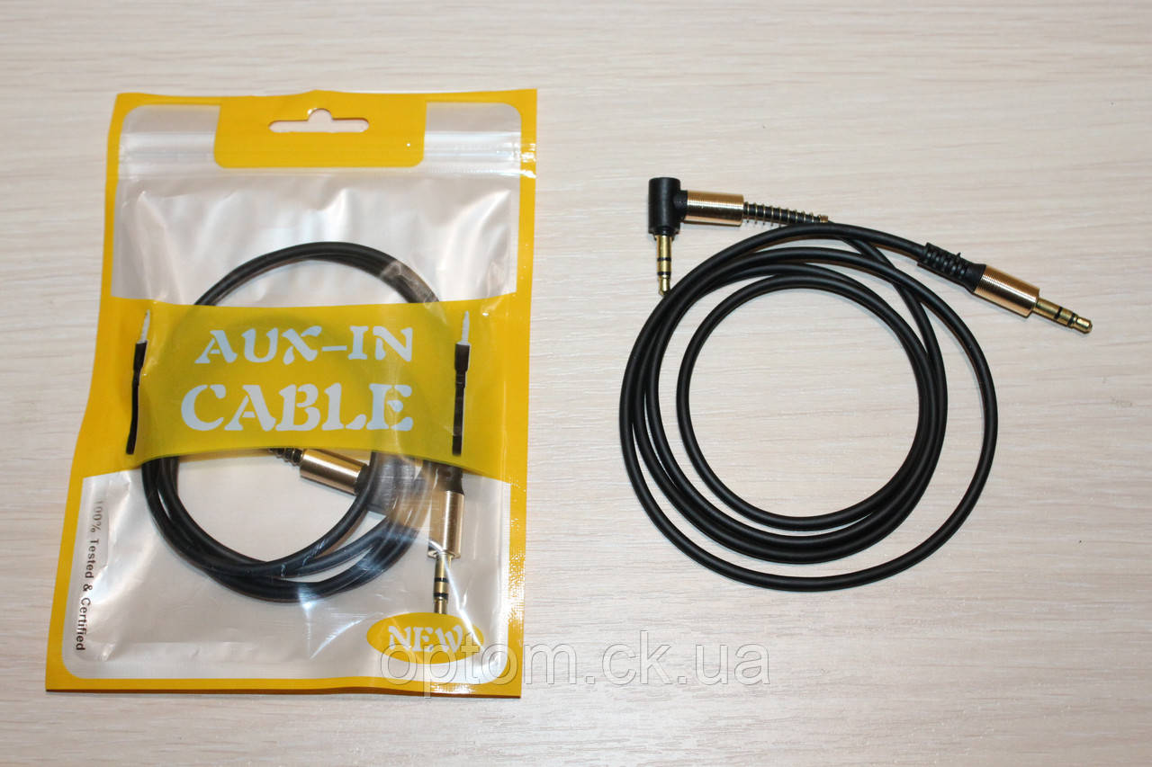 Аудио кабель AUX пружина (пакет) Black