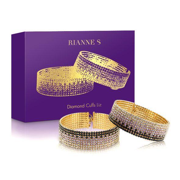 

Лакшери наручники-браслеты с кристаллами Rianne S: Diamond Cuffs, подарочная упаковка