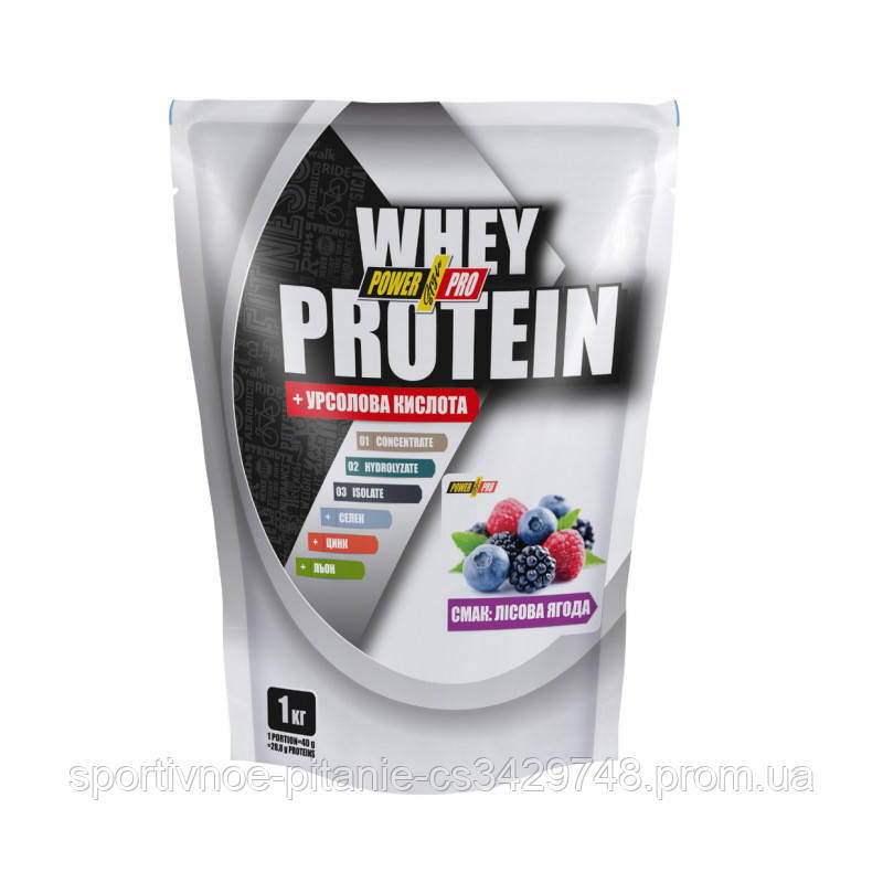 

Протеин Power Pro Whey Protein, 1 кг Лесные ягоды