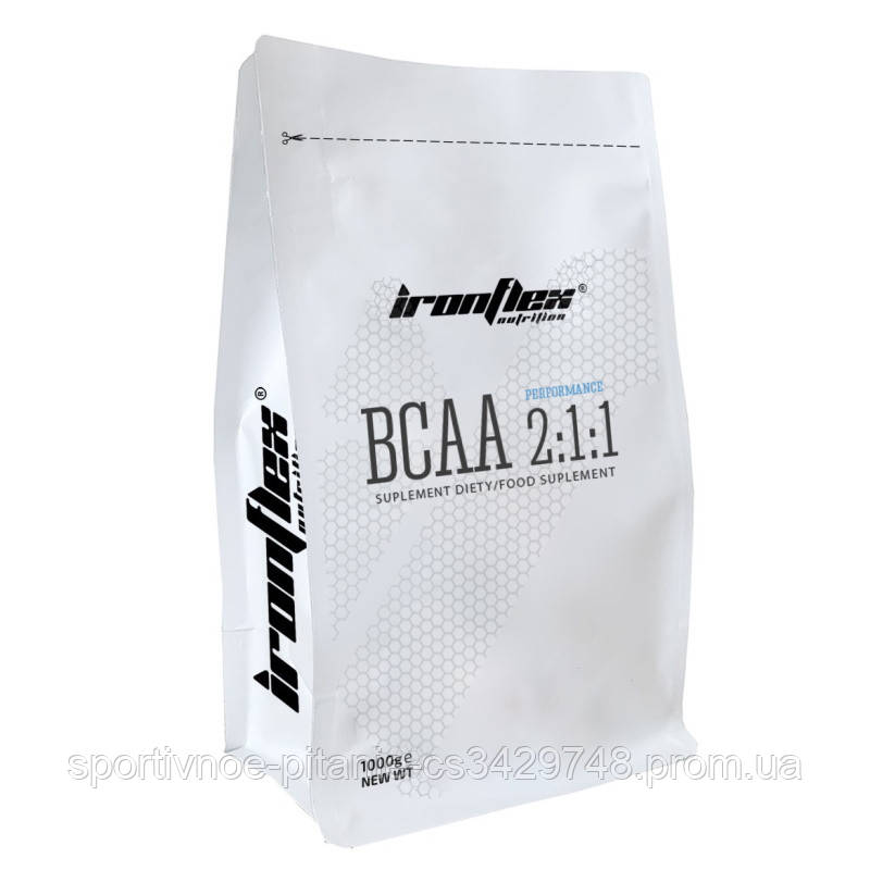 

BCAA IronFlex BCAA 2-1-1 Performance, 1 кг Клубника ананас