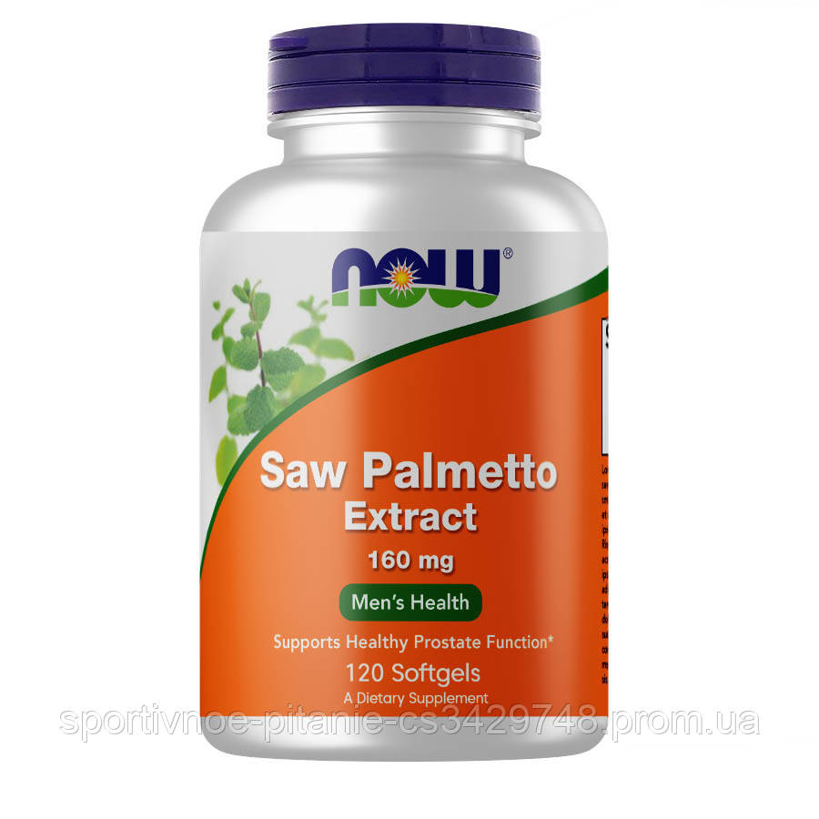 

Стимулятор тестостерона NOW Saw Palmetto Extract 160 mg, 120 капсул