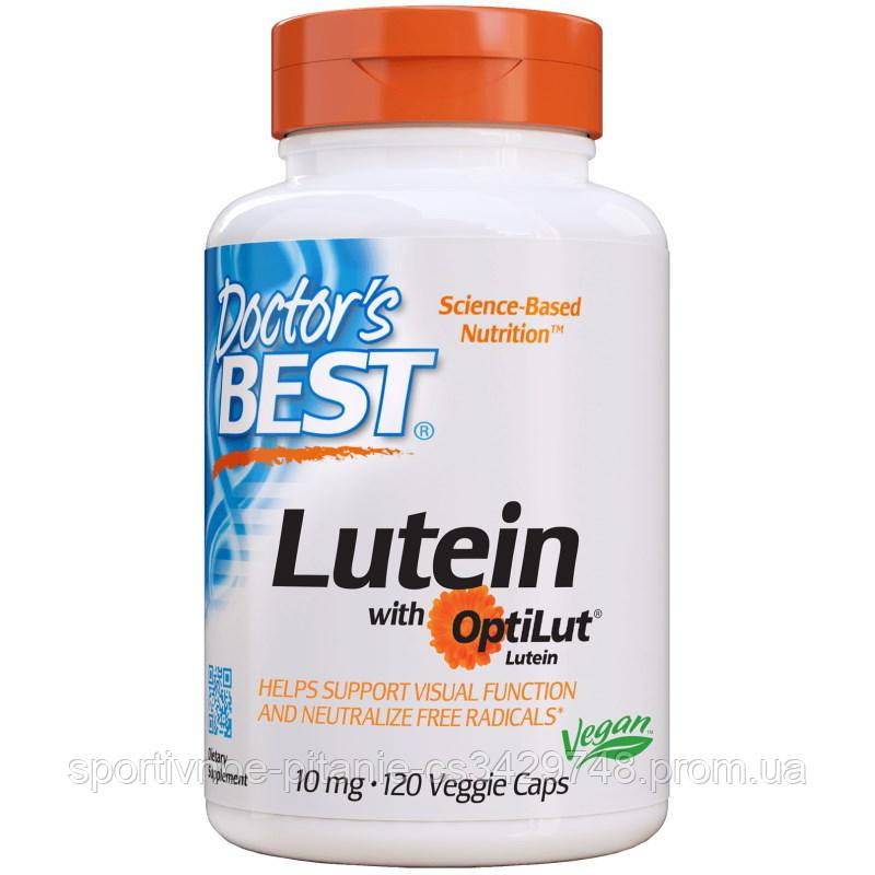 

Натуральная добавка Doctor's Best Lutein with OptiLut, 120 вегакапсул