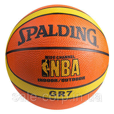 

Мяч баскетбольный резиновый Spalding, , полоса. №7