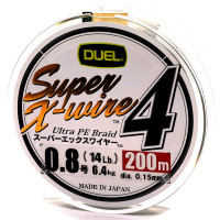 Супер дуэль. Duel super x-wire плетеный шнур. Duel pe super x-wire 8, 200м Color. Duel super x-wire 8 #5. Duel pe super x-wire 8, 200m #1.5 5color-Yellow marking.