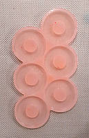 Молд силиконовый для леденцов из карамели Бублики на 6 ячеек 5,0 см