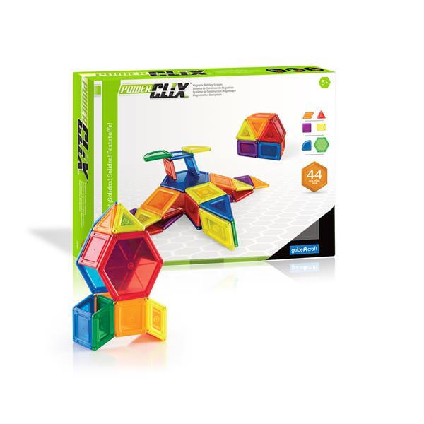 

Магнитный конструктор Guidecraft PowerClix Solids, 44 детали (G9421)