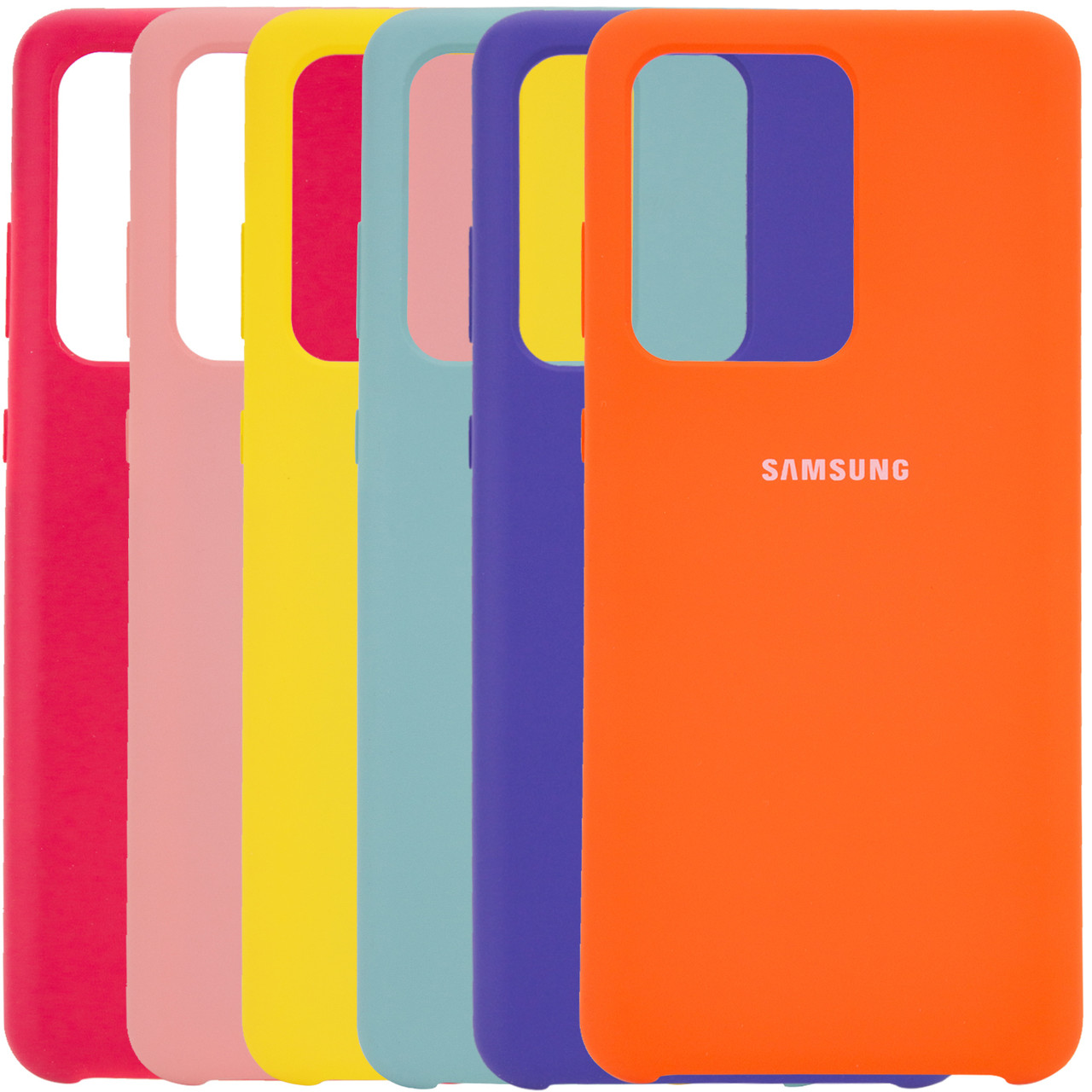 

Чехол Silicone case для Samsung Galaxy S20 Ultra, Разные цвета