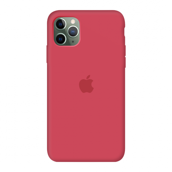 

Силиконовый чехол c закрытым низом Apple Silicone Case Red Raspberry для iPhone 11 Pro