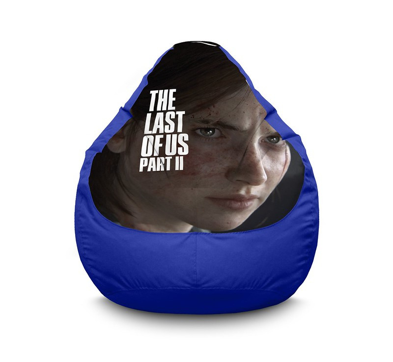 

Кресло мешок iPuff "The Last of Us. Ellie" Оксфорд XL (80x110 см) Синий