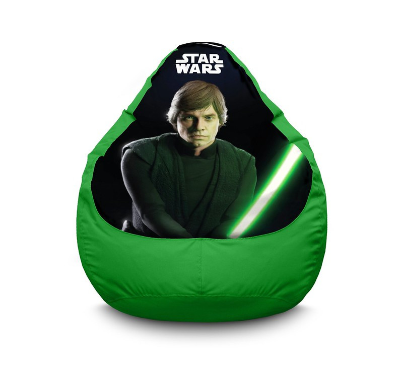 

Кресло мешок iPuff "Star Wars. Luke Skywalker" Оксфорд XL (80x110 см) Зелёный