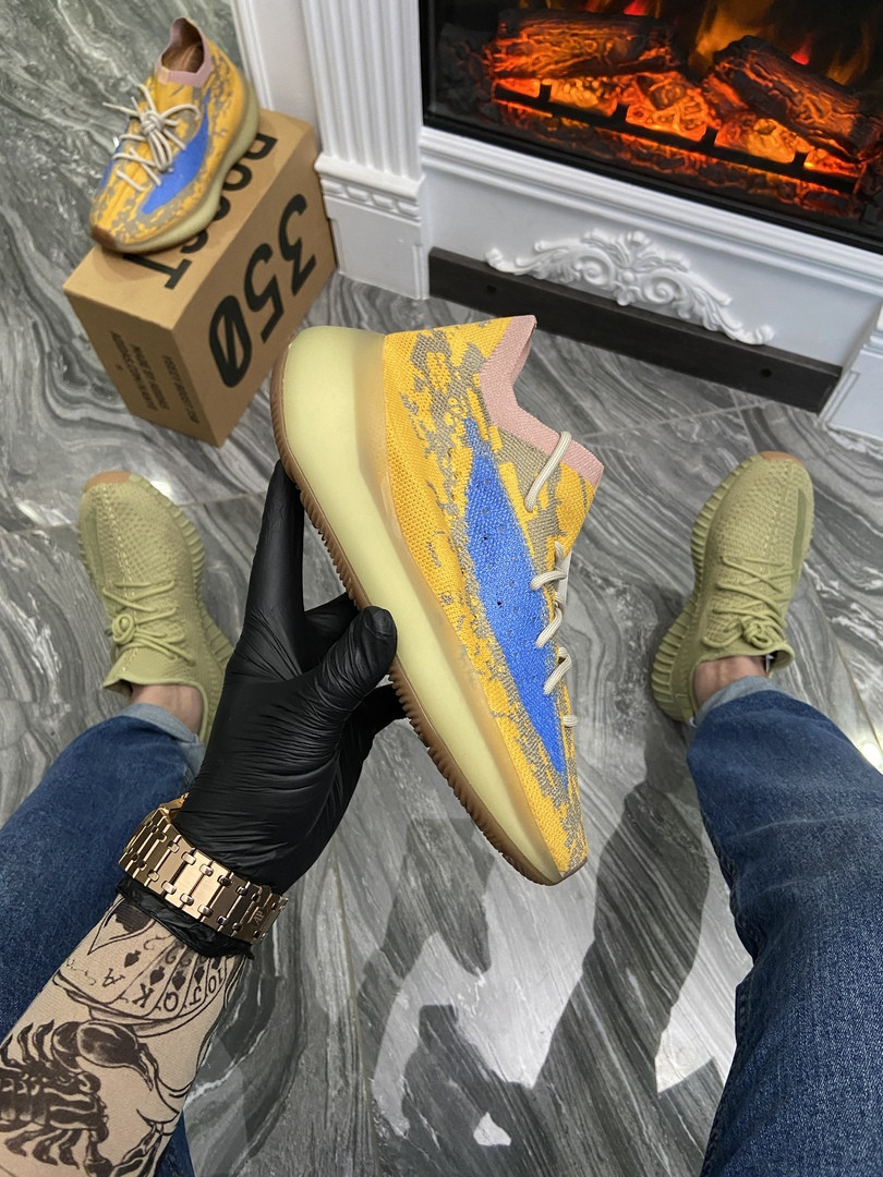 

Кроссовки Adidas Yeezy Boost 380 Blue Oat (Желтый) Адидас Изи Буст Рефектив 38, Жёлтый