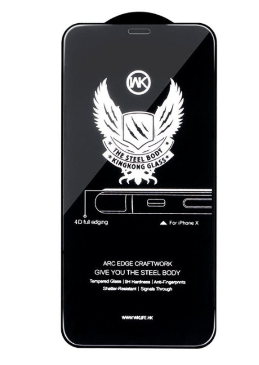 

Защитное стекло WK 4D Curved Black для iPhone 6/6S Plus, Черный