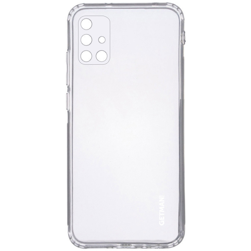 

TPU чехол GETMAN Clear 1,0 mm для Samsung Galaxy M51, Прозрачный