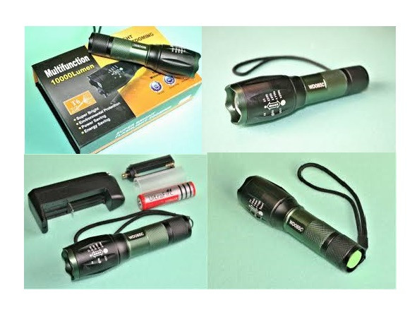 

Фонарь ручной тактический WD-085C для охоты и рыбалки, Черный