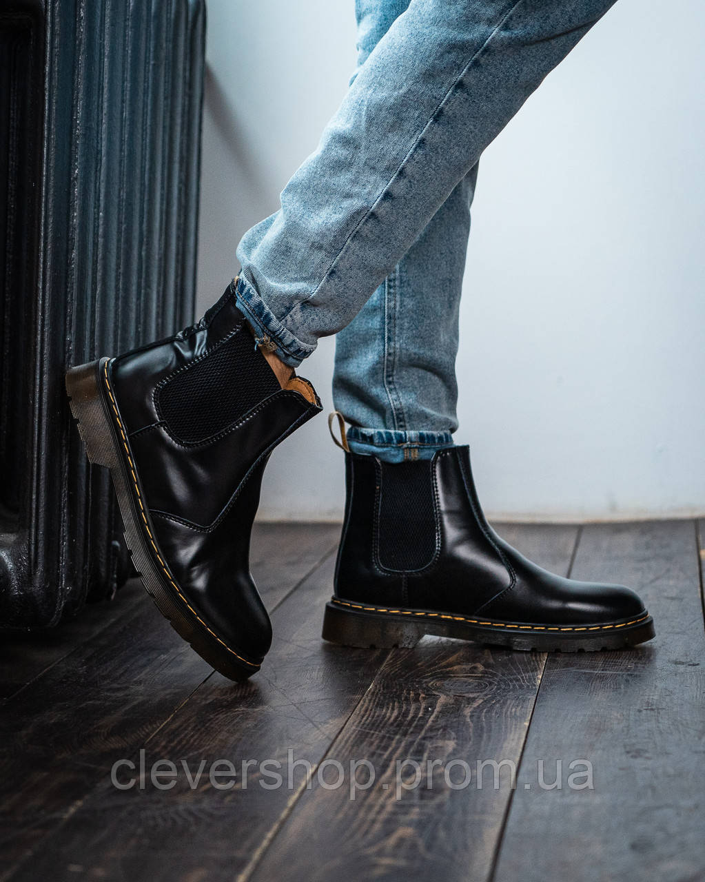

Ботинки мужские реплика Dr. martens1460 Chelsea 45 Black hubymf942, КОД: 2371575