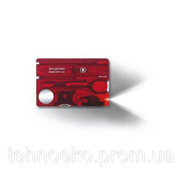 

Многофункциональная швейцарская карта-нож Victorinox Swisscard 13 инструментов Красный 0.7300.T, КОД: 988779