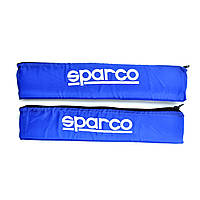 Подушка на ремінь безпеки"Sparco" Синя (2шт)