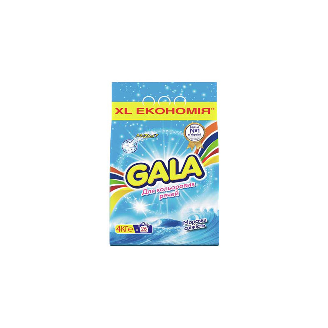 

Порошок стиральный автомат Морская Свежесть 4 кг Gala 78192, КОД: 2450885