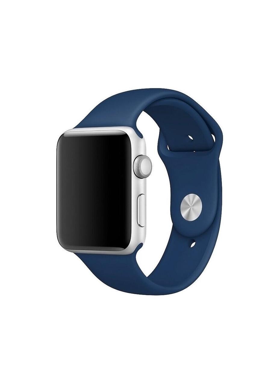 

Ремешок Sport Band для Apple Watch 38 40mm силиконовый sizes ARM Series 5 4 3 2 1 Blue Cobalt, КОД: 1924395